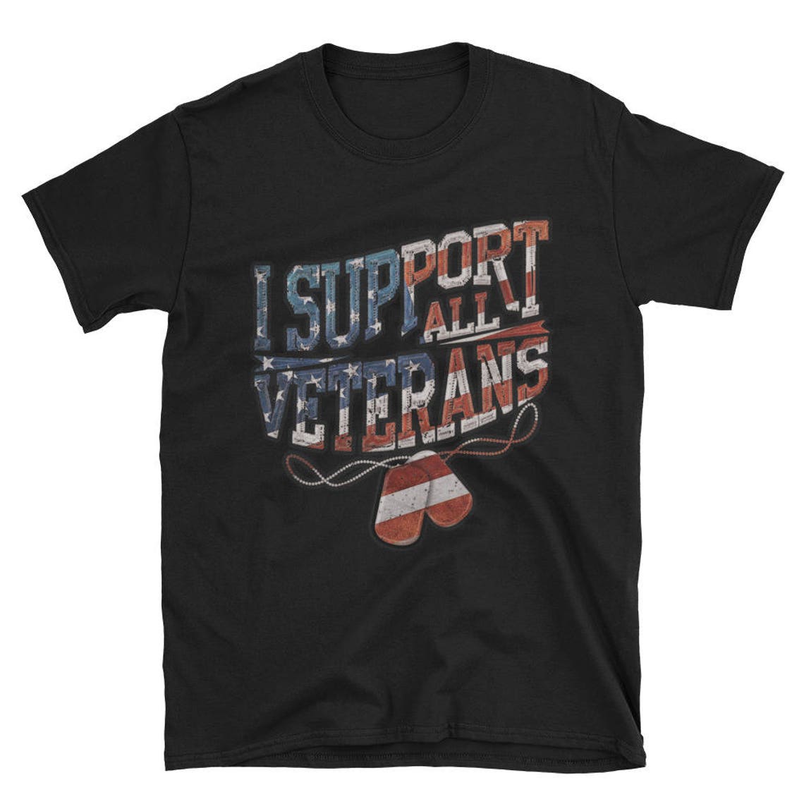 I Support All Veterans T-Shirt Patriotic Shirt Thankful | Etsy
