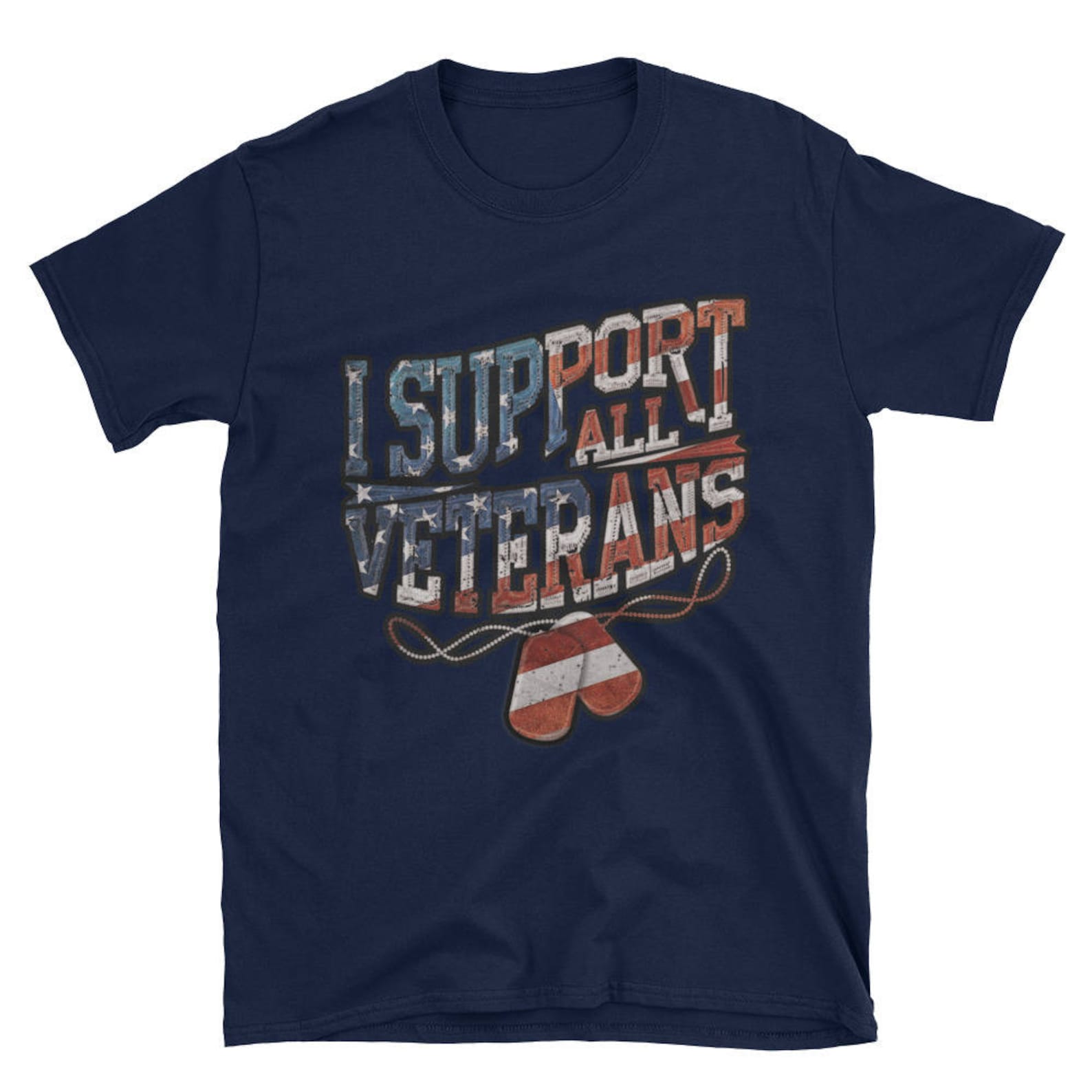 I Support All Veterans Tshirt Patriotic Shirt Thankful Etsy