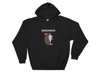 Hedgehugs Hoodie - Cute Animal Lover Hoodie - Keep Calm Hedgehog Hoodie