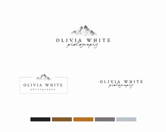 Mountain logo design and branding, Logo Designer, photography logo and watermark - S78