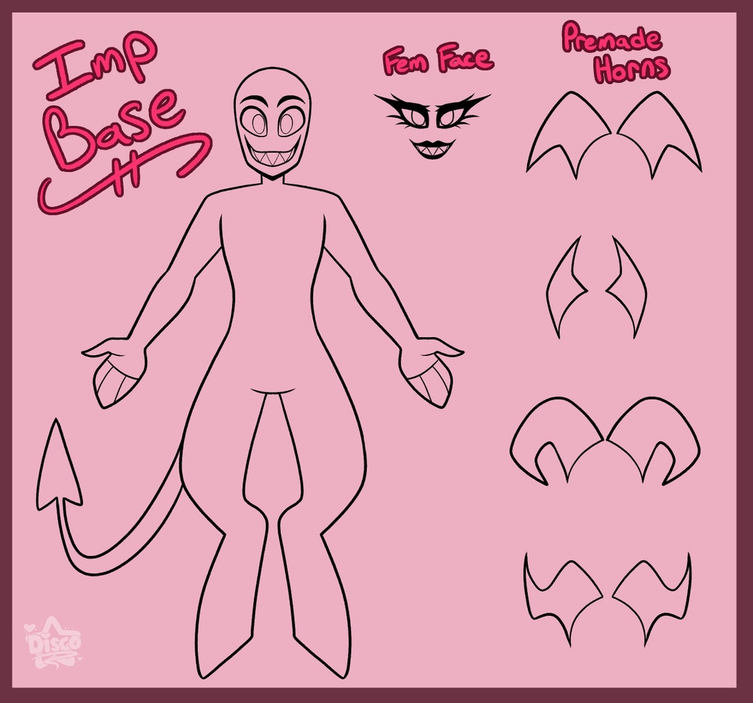 Helluva Boss Imp OC Base - Etsy