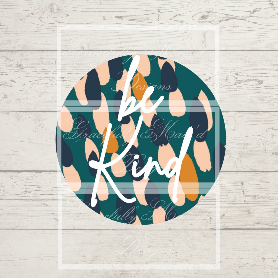 Be Kind Modern Custom Car Freshie Cardstock Freshie Etsy