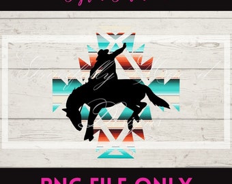 Bronco - Aztec Bronco - Western - Sublimation File - Digital Download - Printable File