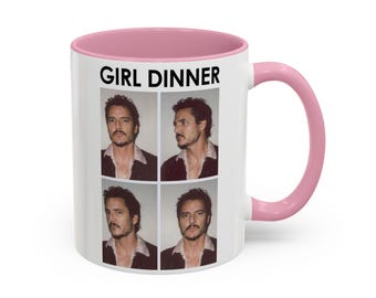 Pedro Girl Dinner Mug, Fun Coffee Cup for Friends, Colorful 11oz  Gift, Pascal Photos | Funny Coffee Mug | Pop Culture Gift for Women