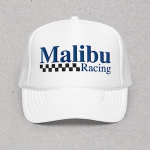 Malibu Racing Foam Trucker Hat | Vintage Trucker Cap | Retro Racing Trucker Cap | Snapback Hat