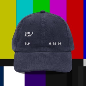VCR Screen | Vintage corduroy cap