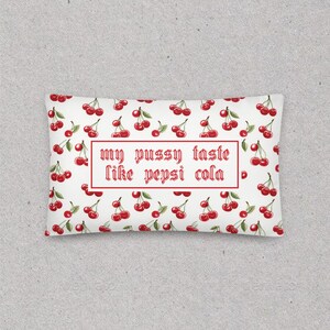 Cherry Pepsi Cola | Throw Pillow | Decorative Sofa Pillow | Coquette | House Warming Gift