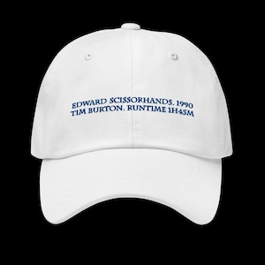 Edward Scissorhands Movie | Dad Hat | Tim Burton Cap