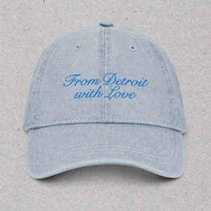 with Love Dad Hat | Detroit Embroidered | Minimalist Cap | Michigan