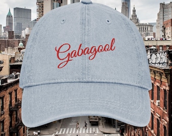 Gabagool Hat | Embroidered Hat | Minimalist Hats | Denim Cap | Sopranos Fan Gift Ideas