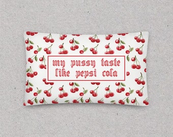 Cherry Pepsi Cola | Throw Pillow | Decorative Sofa Pillow | Coquette | House Warming Gift