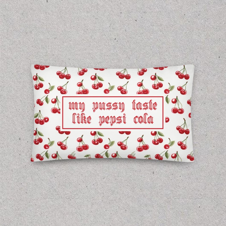 Cherry Pepsi Cola | Throw Pillow | Decorative Sofa Pillow | Coquette | House Warming Gift