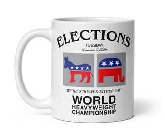 Elections 2024 Mug | Democrats vs Republicans | Vote | Funny Political Gift