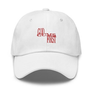 God Comes First Dad hat
