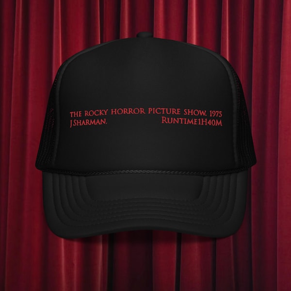 Rocky Horror Picture Show | Embroidered Cap | Halloween Horror Cap |  Foam trucker hat