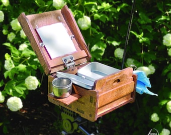 Open Air Tiny Pochade Box - Miniature Painting Box