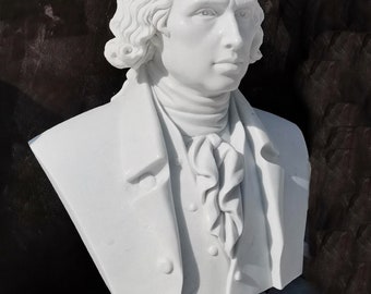 James Madison MARBLE BUST 4th US President 27" Sculpture Statue Reproduction