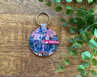 Disneyland Map Keychain