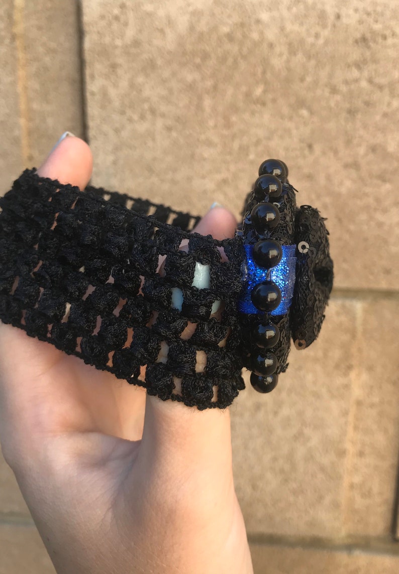 Thin Blue Line Baby Headband Mickey Ears Baby Headband Minnie Ears Thin Blue Line Headband Minnie Headband