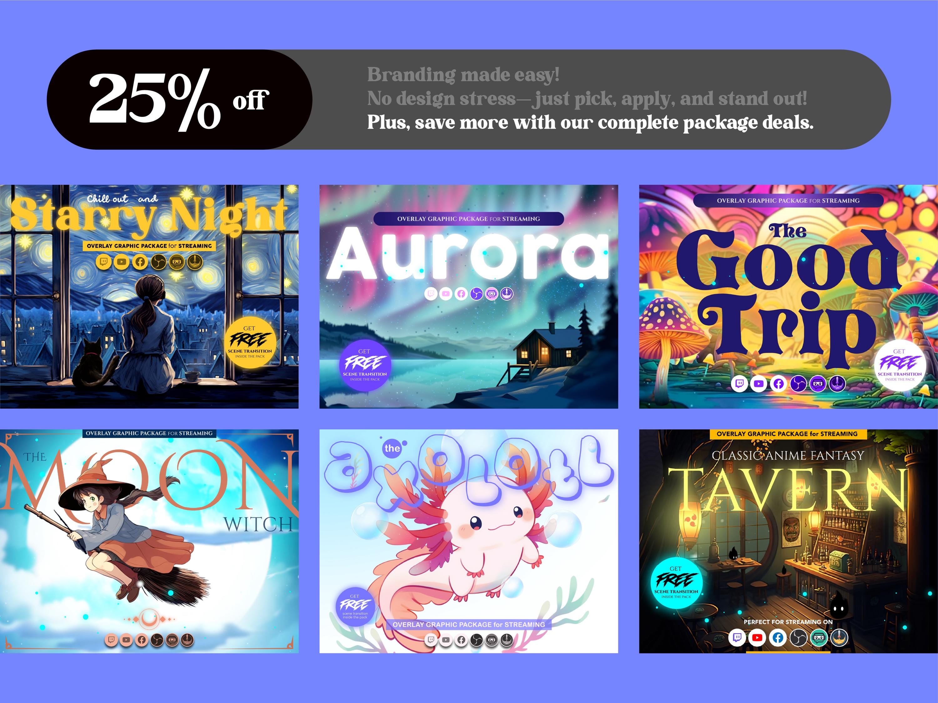 Crystals, Gem Stones, Animated Scene Transition for Streaming on Twitch ...