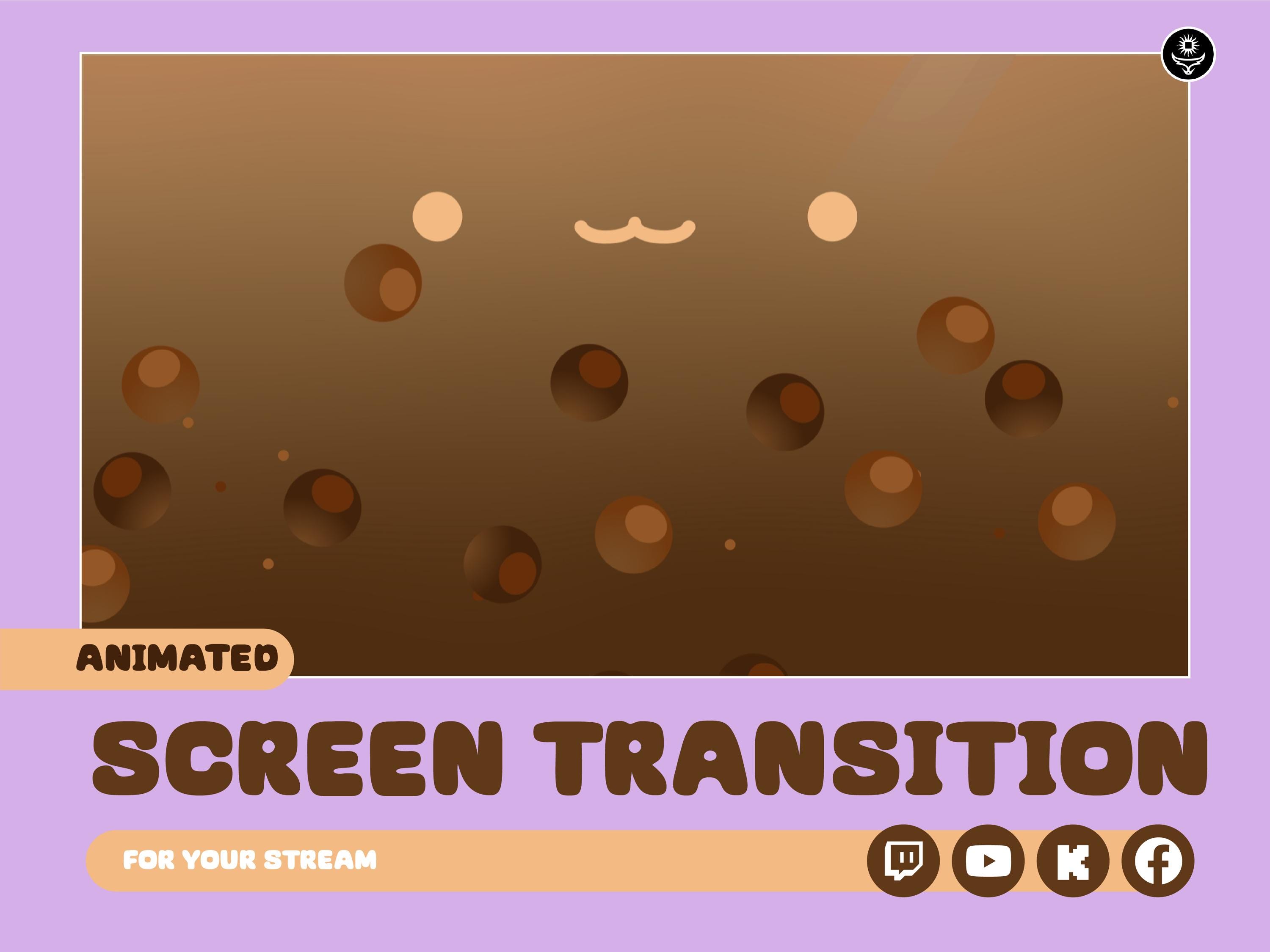Cute Boba Drink Animated Scene Transition for Streaming on Twitch ...