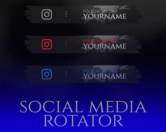 Goth Jolly Roger Social Media Overlay Widget, Animated Character Rotator for Twitch YouTube Kick TikTok, Animated Socials Widget