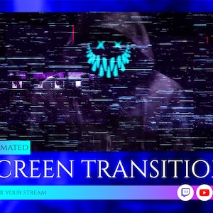 hacked by anonymous stinger transition, screen transition, scene transition, twitch screen transition. twitch overlay