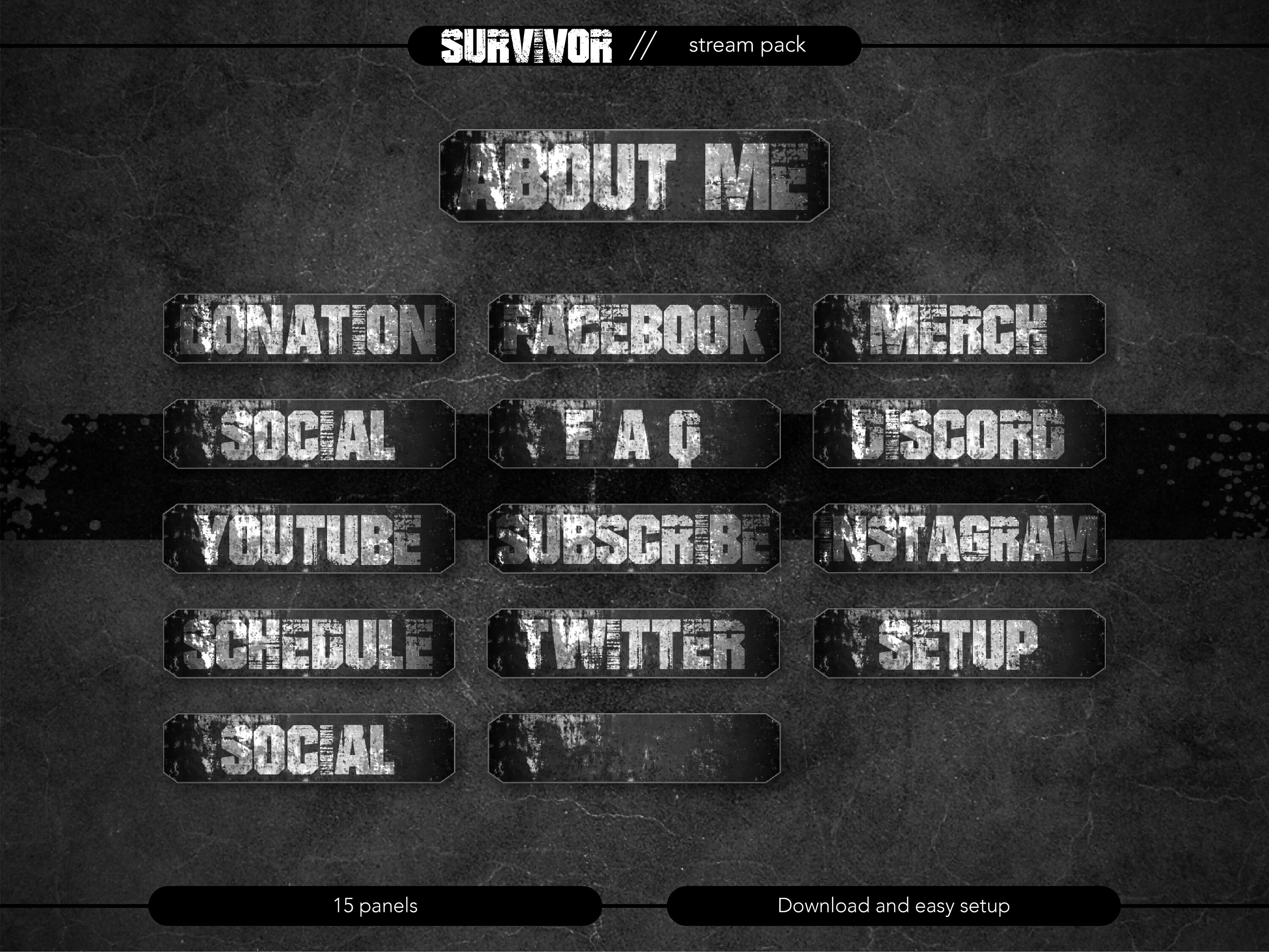 full-animated-stream-overlay-package-the-post-apocalyptic-etsy
