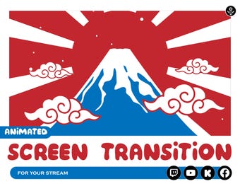 Mount Fuji Stinger Transition. Japanese Rising Sun Stream transition