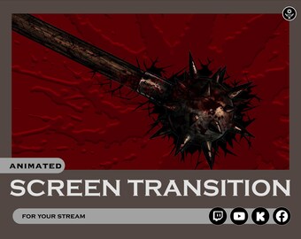 Medieval Knight Flail Mace Stream Transition for streaming on twitch, youtube, Facebook gaming, kick