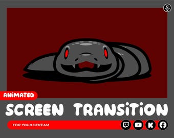 Snake Stinger Transition for streaming on twitch, youtube, Facebook gaming, kick