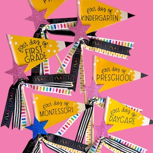 School Pennant Flags - Etsy
