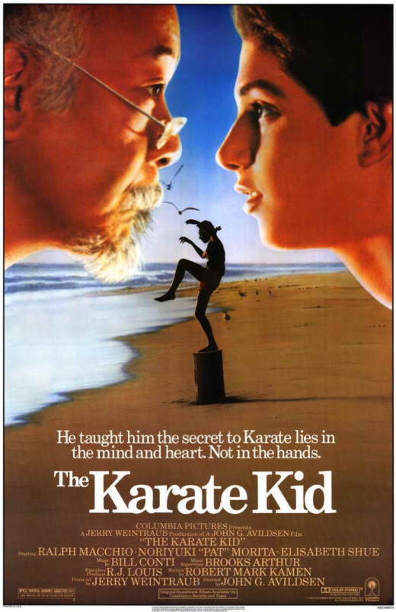 The Karate Kid 1984 Movie Poster 11 X 17 Ralph Macchio Etsy