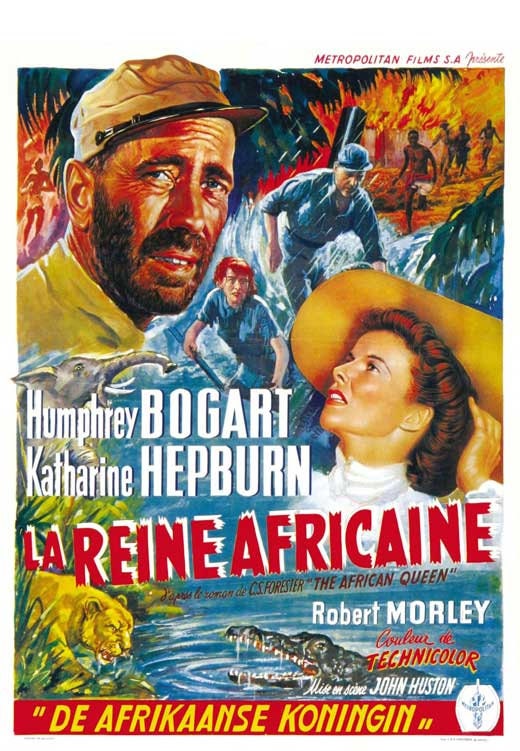 Humphrey Bogart Belgian Vintage Film poster reproduction. Casablanca