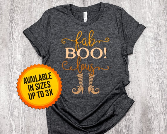 image 0 image 1 image 2 image 3 🔎zoom Fab Boo Lous Halloween Shirt