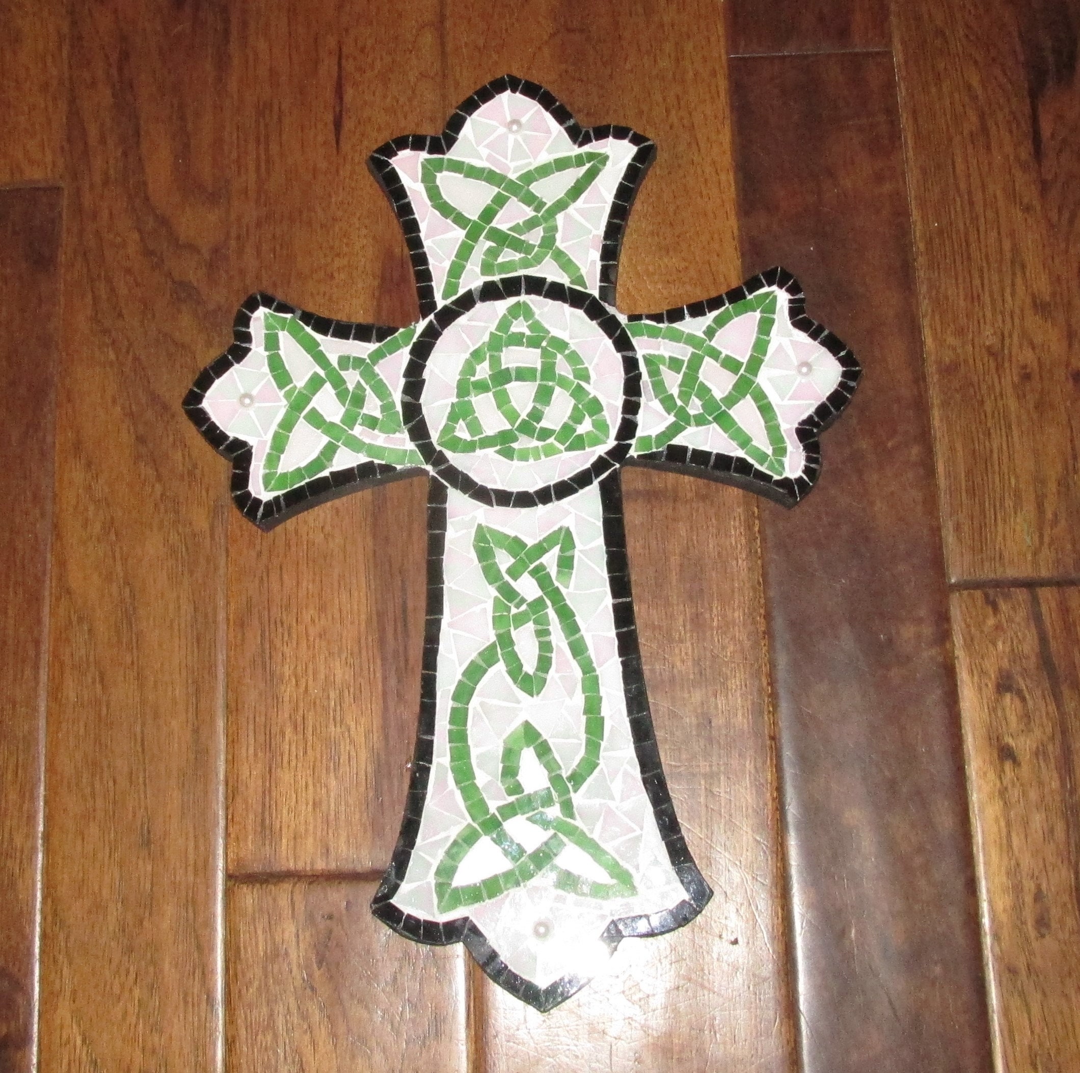 Irish Celtic Cross Mosaic. 16 x 11. Etsy