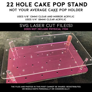 SVG-Datei - 22-Loch Cake Pop Ständer Digital Cut File