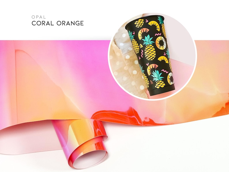 Sailor Moon Symbol Sticker | Vinyl Decal Opal Coral Orange