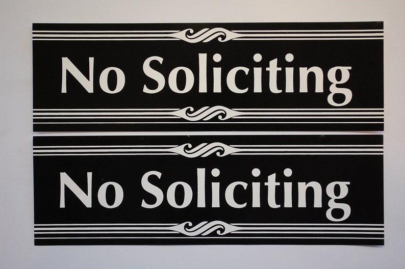 No Soliciting Go Away Vinyl Sticker Decal Sign Funny *FREE DOMESTIC SHIPPING* No Soliciting Go Away Vinyl Sticker Decal Sign Funny *FREE DOMESTIC SHIPPING*