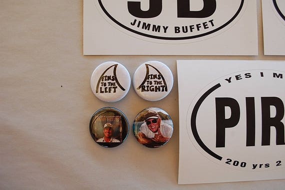 Jimmy Buffett Fins Up V432 Sticker Vinyl Decal Parrothead Car Window Boat
