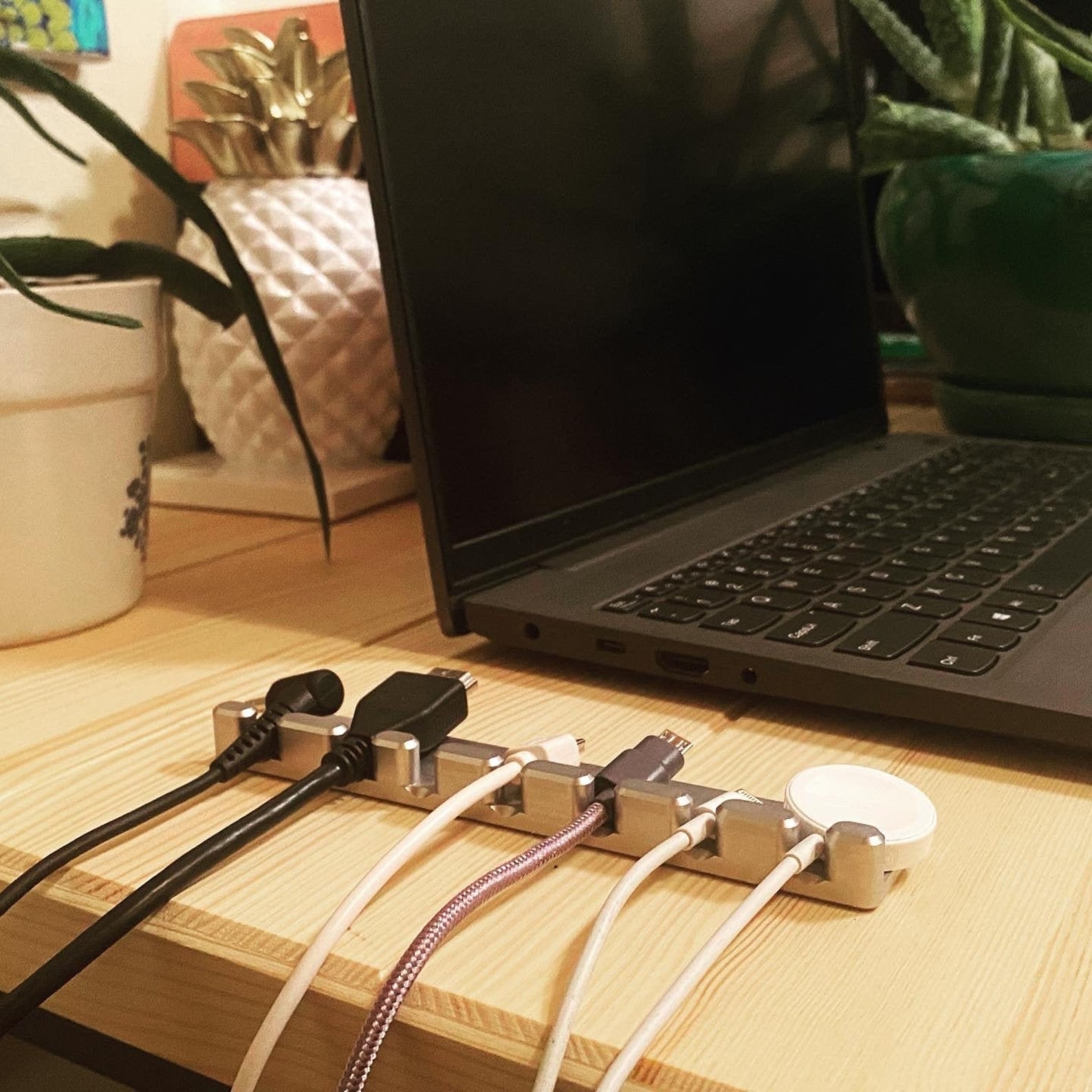 Cord Organizer for holding your chargers and cables at your Etsy