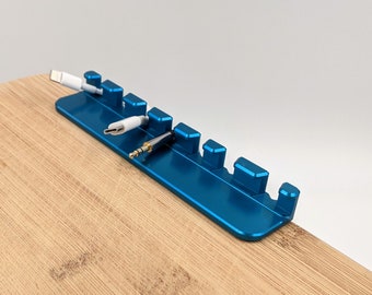 Organizador de cable de escritorio hecho de aluminio