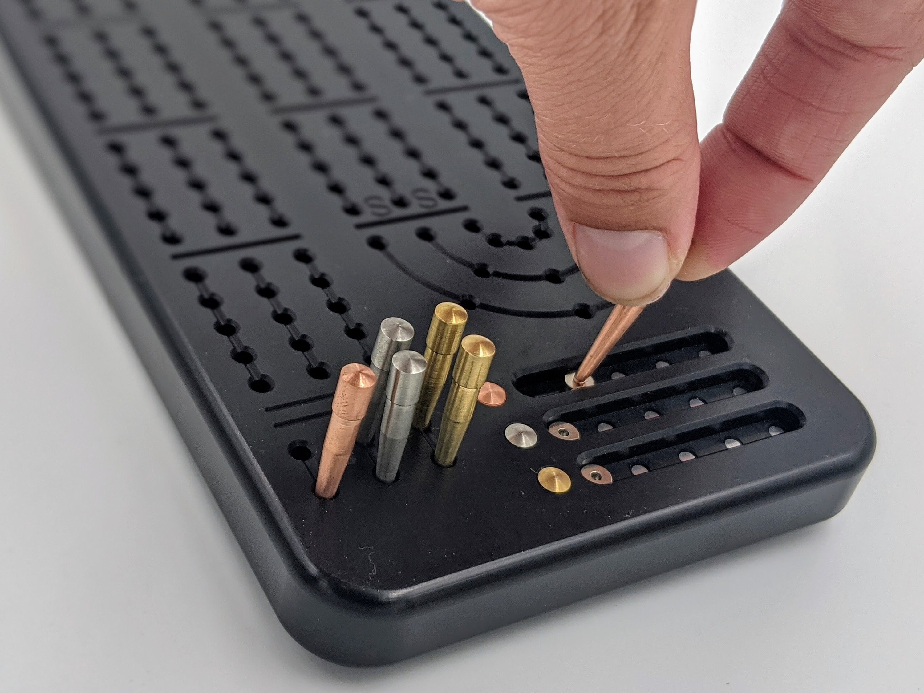 Black Deluxe Aluminum Cribbage Board Etsy UK