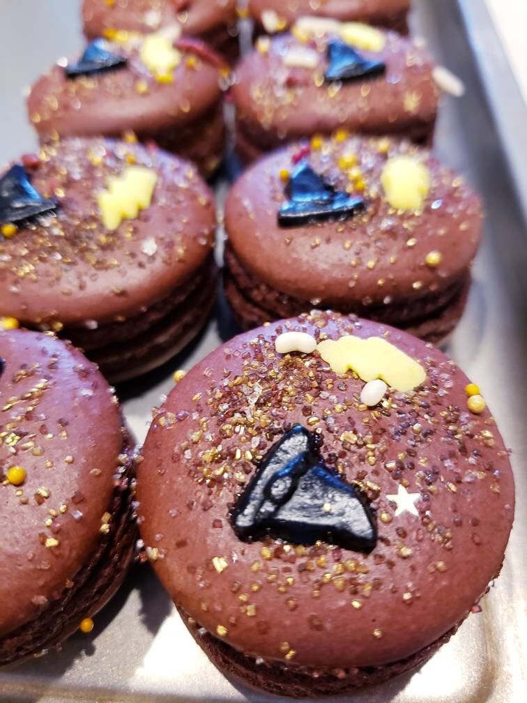 Harry Potter Theme Butterbeer Macarons Butterscotch Ganache Etsy