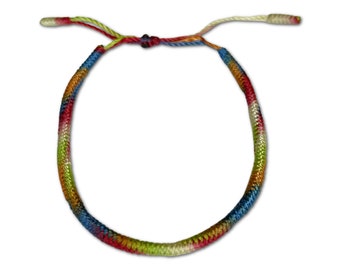 7 Chakra Balancing Tibetan Buddhist bracelet lucky knots, gift,buddhist lucky knots rope bracelet,lucky bracelet,buddhist bracelet, kabbalah