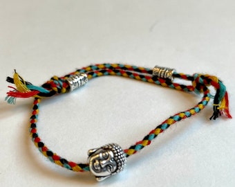 Buddha Charm Bracelet- Yellow, Black, Orange and Blue