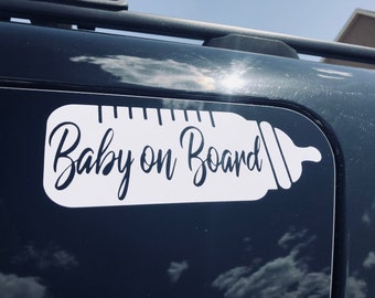 Cute Baby on Board Vinyl Car Decal