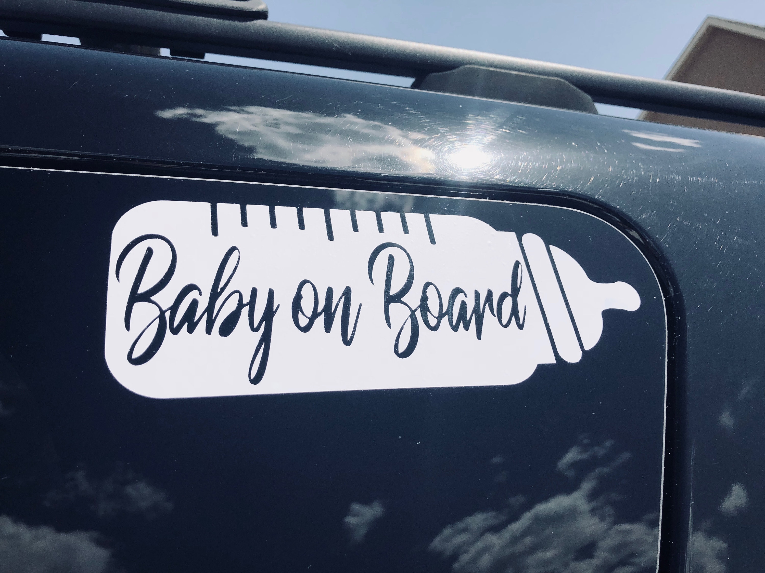 Cute Baby on Board Vinyl Car Decal Etsy Canada