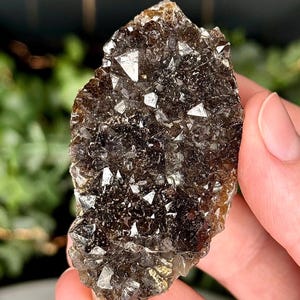 Black Hematite Included Clear Quartz Cluster / Mineral Specimen / Gifts for Nature Lovers / Crystal Home Decor