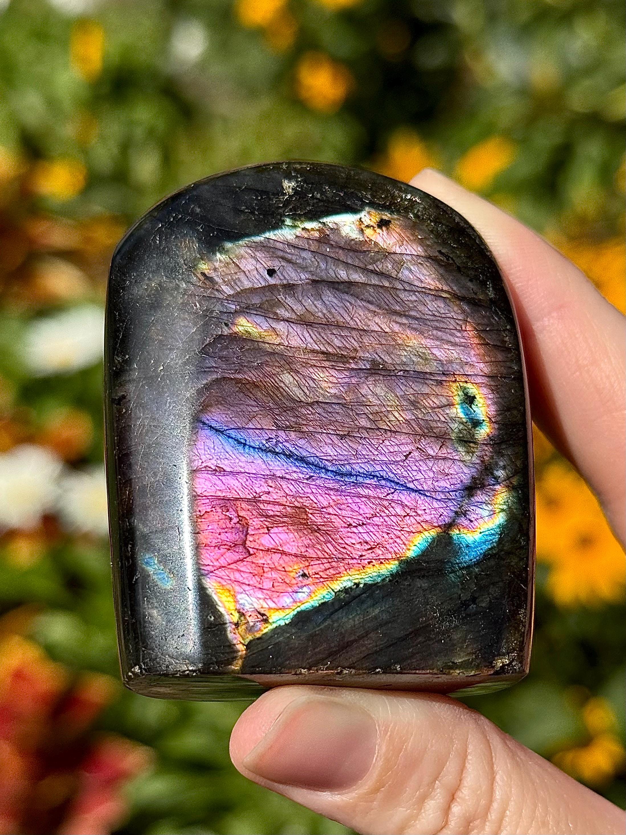 Labradorite With Pink Flash - Etsy